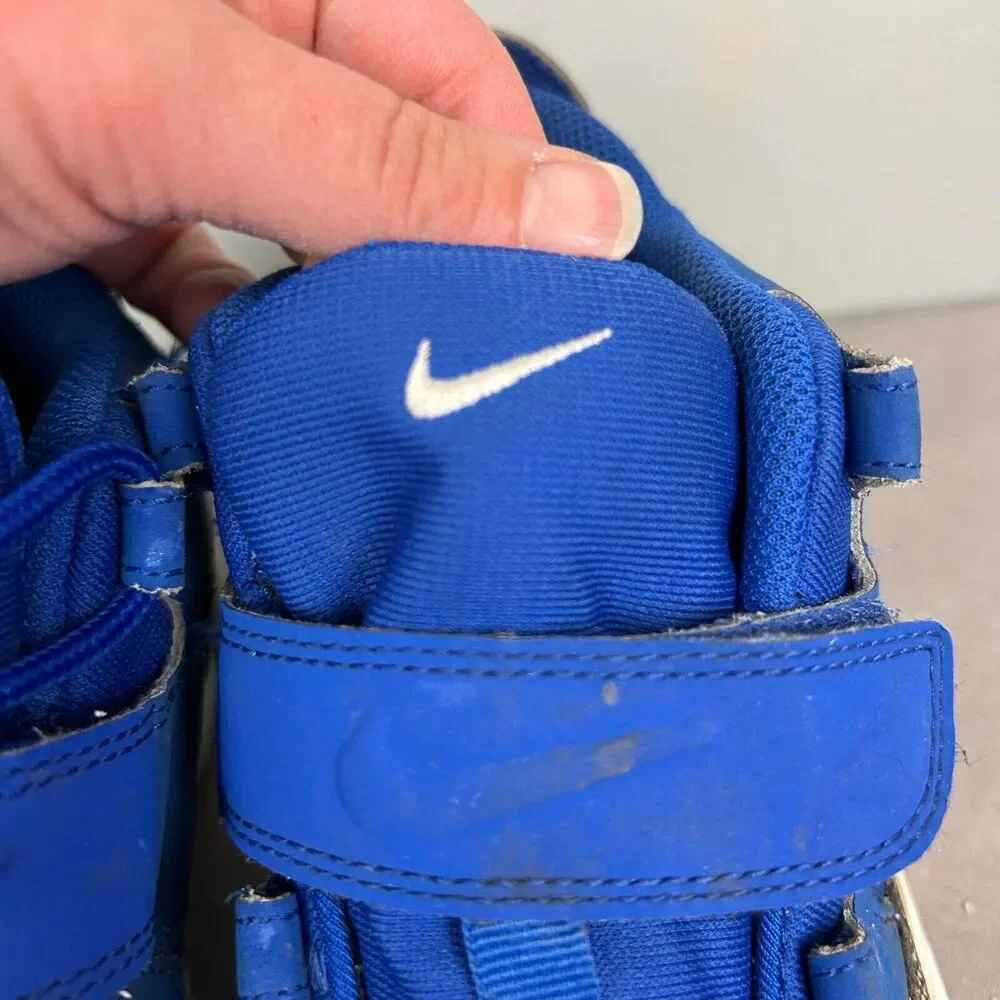 Nike shoes youth 7Y blue lace strap air turf raider 599812-400 NEEDS LACES‎ READ
